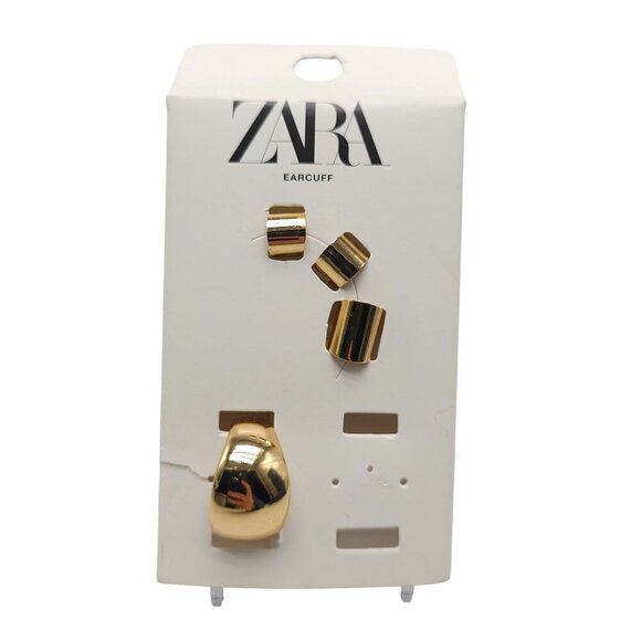 Zara Gold Ear Cuff Set With Multiple Sleek Designs Stylish Ear Adornment READ ME - Picture 1 of 4